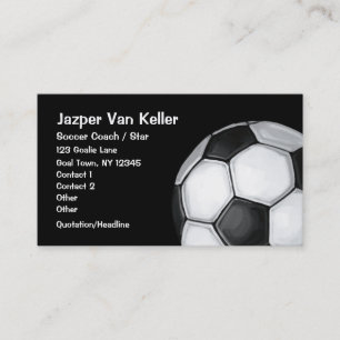 Carte de visite de balle de football