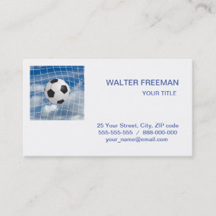 Carte de visite de balle de football