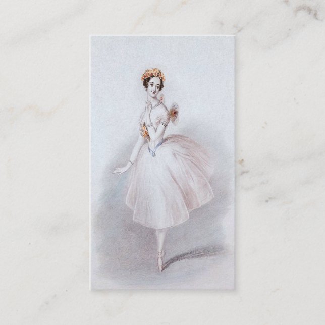 Carte de visite de ballet (Devant)