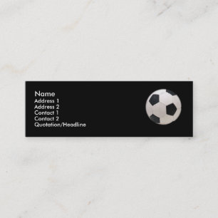Carte de visite de ballon de football