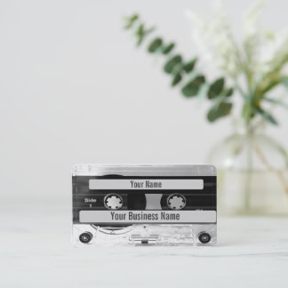 Carte de visite de bande de la cassette audio