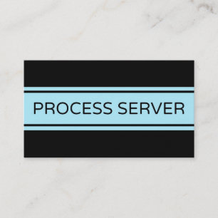 Carte de visite de bande du serveur de processus