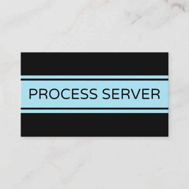 Carte de visite de bande du serveur de processus (Devant)
