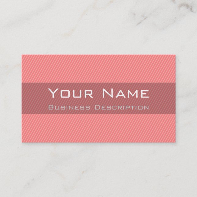 Carte de visite de bandes minimales (Devant)