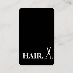 Carte de visite de barbier à lame or Razor simple