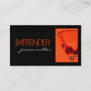 Carte de visite de barman