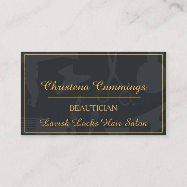 Carte de visite de beauté (Devant)