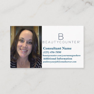 Carte de visite de Beautycounter avec le fait