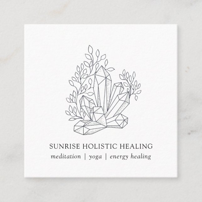 Carte de visite de bien-être de guérison de l'éner (Devant)