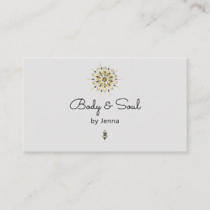 Carte de visite de bien-être pour le massage de y