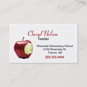 Carte de visite de Biten Apple Teacher