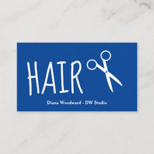 Carte de visite de Blue Hairdressers