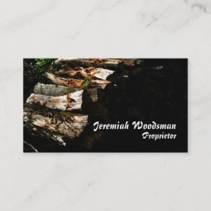 Carte de visite de bois de chauffage