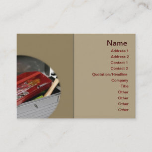 Carte de visite de boîte à outils