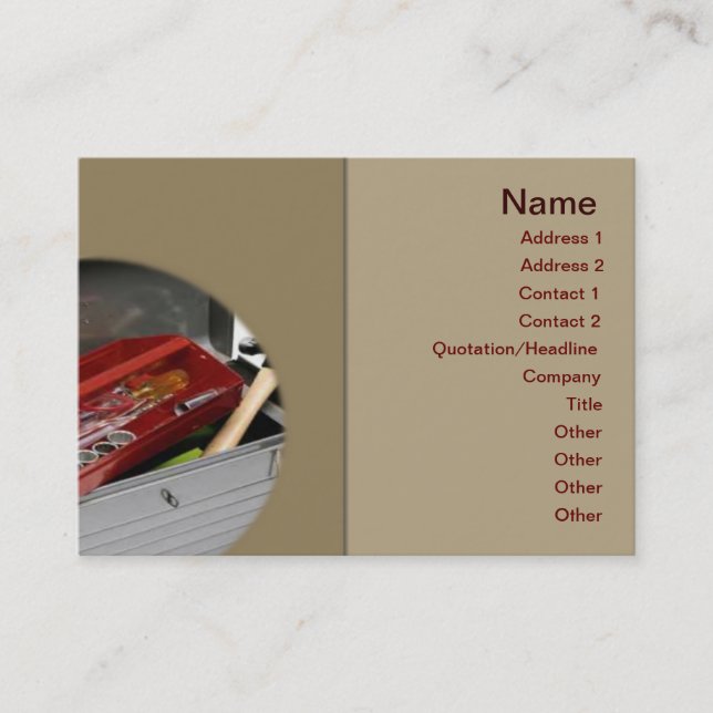 Carte de visite de boîte à outils (Devant)