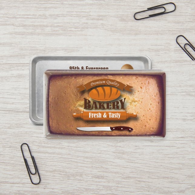 carte de visite de boulangerie (Devant/Arrière en situation)