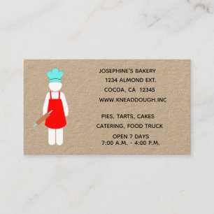 Carte de visite de boulangerie