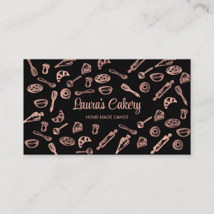 Carte de visite de boulangerie et de Cuisine