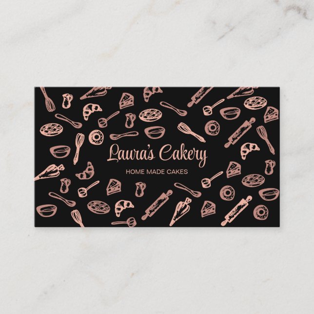 Carte de visite de boulangerie et de Cuisine (Devant)