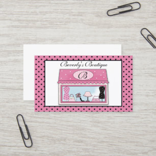 Carte de visite de boutique