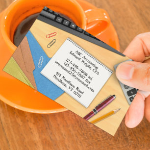 Carte de visite de bureau comptable