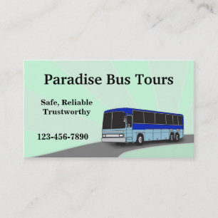 Carte de visite de bus Charte
