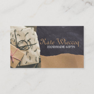 Carte de visite de cadeaux artisanaux tendance