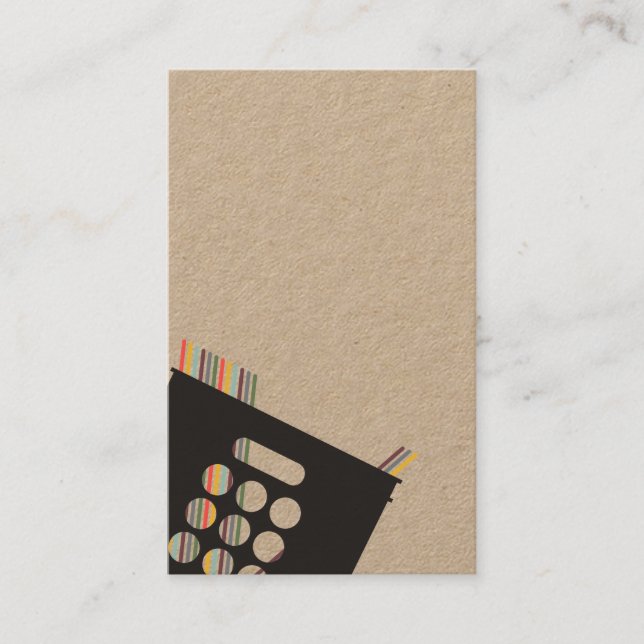 Carte de visite de cadence du record de vinyle (Devant)