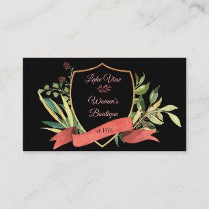 Carte de visite de cadre floral