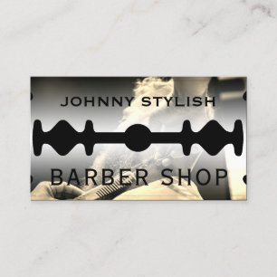 Carte de visite de cadre lame en azur