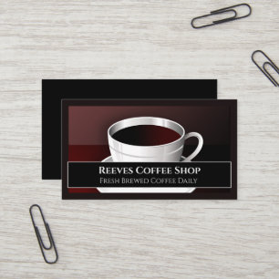 Carte de visite de café