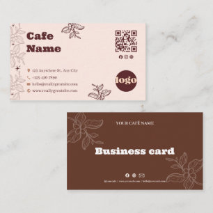 Carte de visite de café bohème