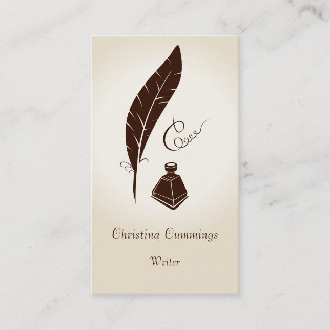 Carte de visite de calligraphie (Devant)