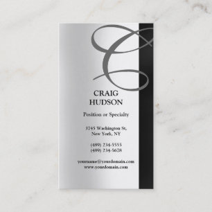 Carte de visite de calligraphie