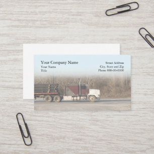 Carte de visite de camionnage