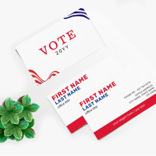 Carte de visite de campagne politique personnalisé