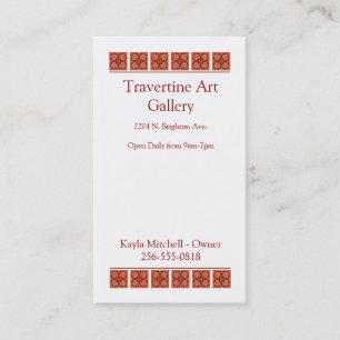 Carte de visite de cannelle