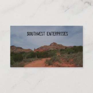 Carte de visite de canyon de sud-ouest