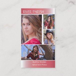 Carte de visite de capture d'écran de modèles et d