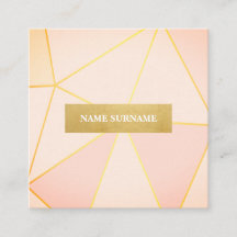 Carte de visite de Carré  d'or de Motif géométriqu