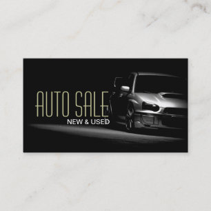 Carte de visite de carrosserie de concessionnaire 