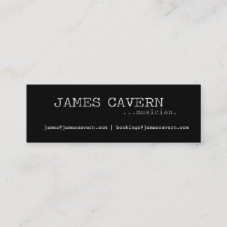 Carte de visite de caverne de James