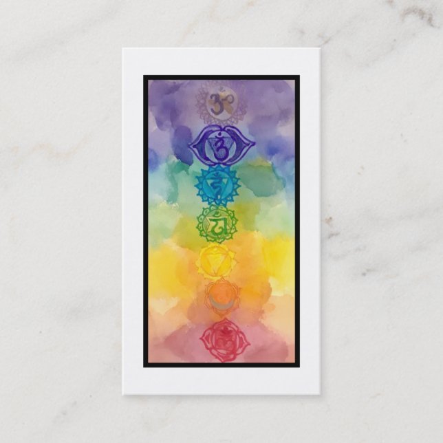 Carte de visite de Chakras (Devant)