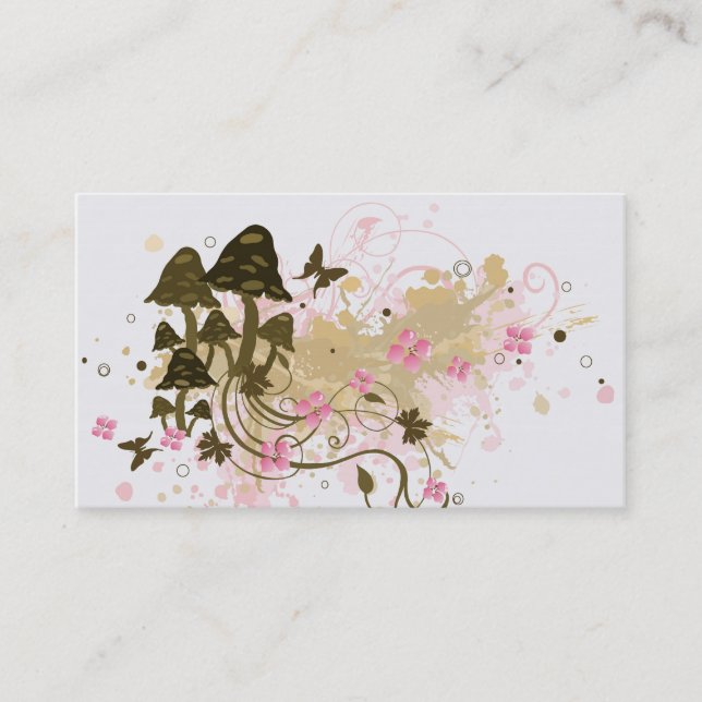 Carte de visite de champignons (Devant)