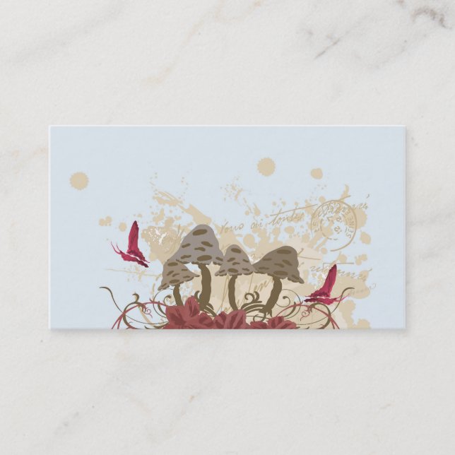 Carte de visite de champignons (Devant)