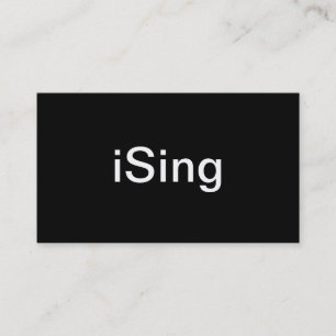 Carte de visite de chanteur