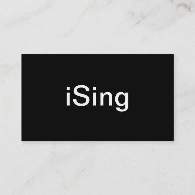 Carte de visite de chanteur (Devant)