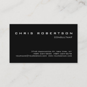 Carte de visite de charme noir blanc