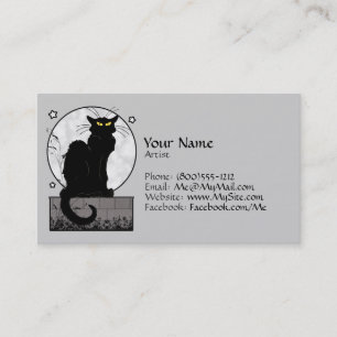 Carte de visite "de chat noir"