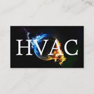 Carte de visite de chauffage et de climatisation